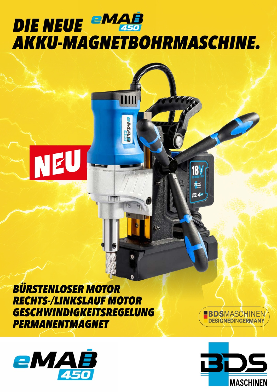 Akku-Magnetbohrmaschine