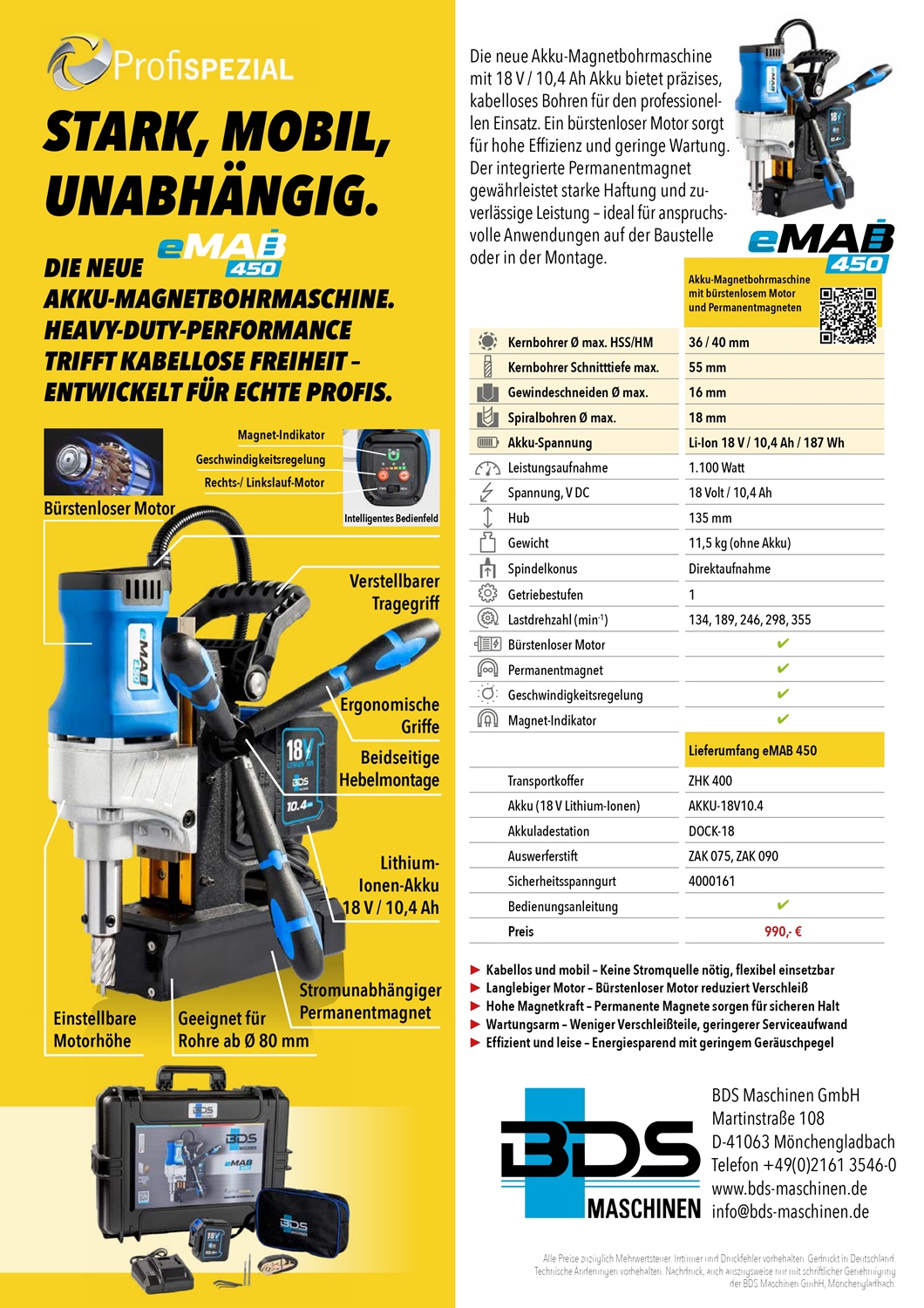 Akku-Magnetbohrmaschine